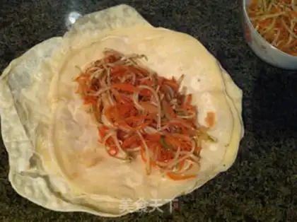 Make Bean bud carrot burrito step 13
