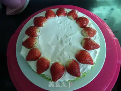 Make Christmas tree cake step 19