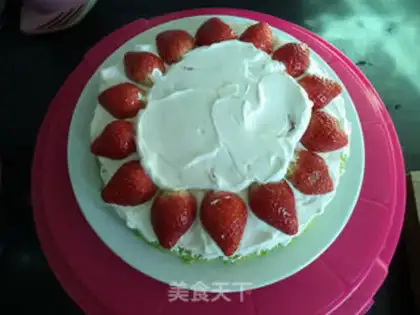 Make Christmas tree cake step 20