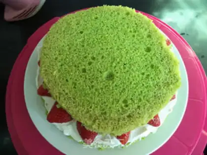 Make Christmas tree cake step 21