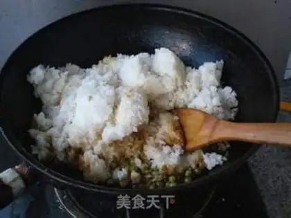 Make Soybean fried rice step 5