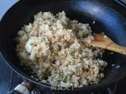 Make Soybean fried rice step 6