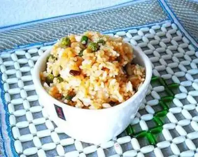 Make Soybean fried rice step 7