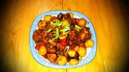 Make Chestnut is burning chicken step 11