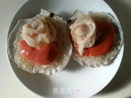 Make Garlic scallop fans step 5
