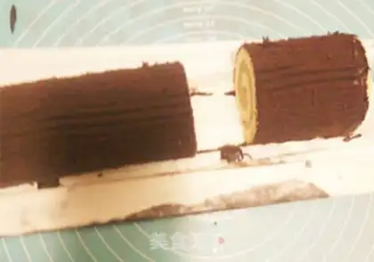 Make French dessert trunk cake step 19