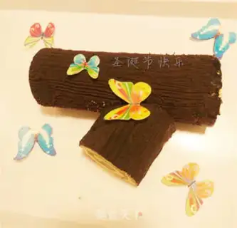 Make French dessert trunk cake step 22