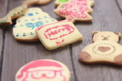 Make - Christmas peace cookies step 17