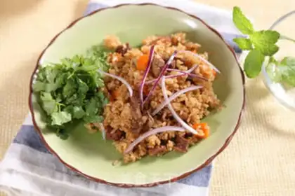 Make Hands on rice step 3