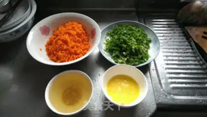 Make Egg onion carrot pancakes step 0
