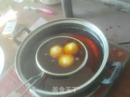 Make The empty big sesame ball step 3