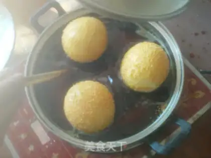 Make The empty big sesame ball step 4