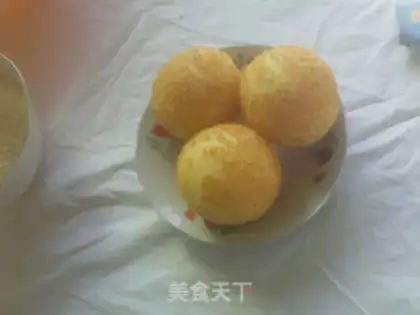 Make The empty big sesame ball step 7