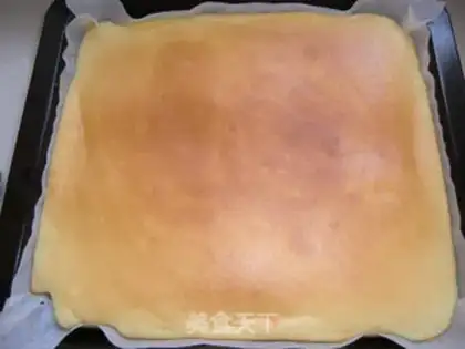 Make Orange cake roll step 5