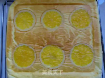 Make Orange cake roll step 6