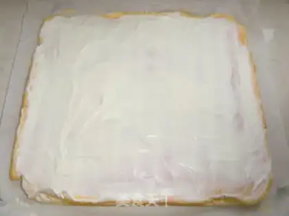 Make Orange cake roll step 7