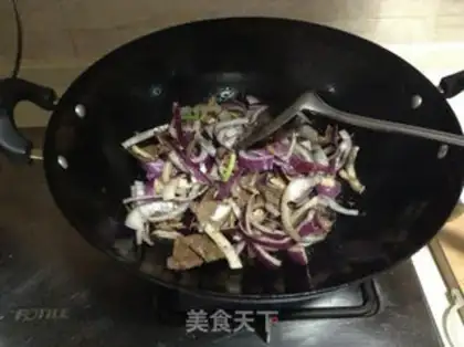 Make Onion fried liver step 3