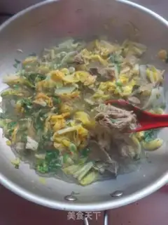 Make Lamb cabbage fan soup step 13