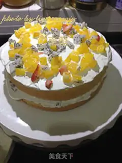 Make Multi-layer birthday cake step 42