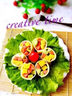 Make Five-colour toast roll step 5