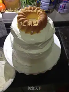 Make Multi-layer birthday cake step 46