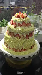 Make Multi-layer birthday cake step 49