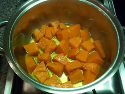 Make Pumpkin wheat cake step 6