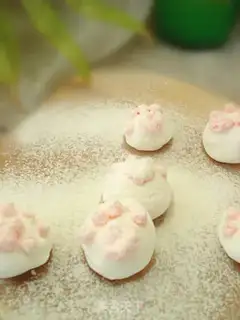 Make Cute cat claw marshmallows step 11
