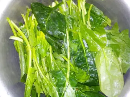 Make The spinach gravy step 0