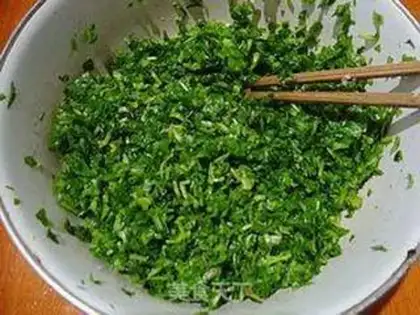 Make The ground cabbage, the bean slag step 2