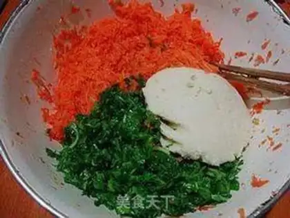 Make The ground cabbage, the bean slag step 3