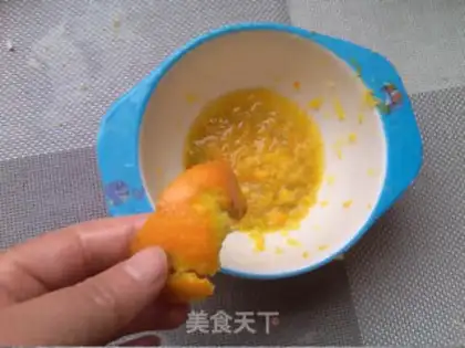 Make Orange mashed cake step 1
