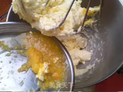 Make Orange mashed cake step 5
