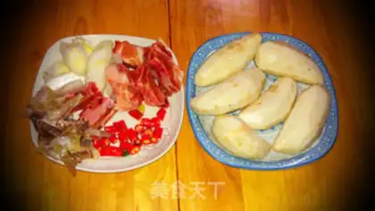 Make Potato ink steak step 1