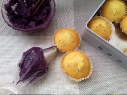 Make Orange mashed cake step 11