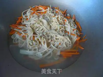 Make Dry tofu carrot step 2