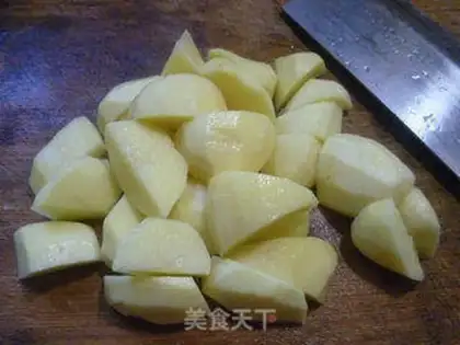 Make Shrimp snow and potatoes step 1