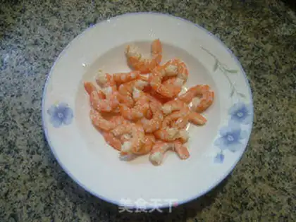 Make Shrimp snow and potatoes step 2