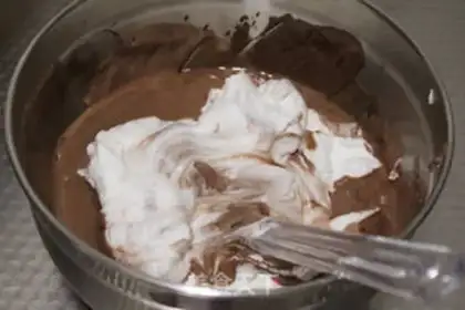 Make Chocolate snowcake step 8