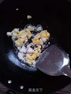 Make Ham and egg fried rice step 1