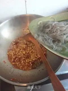 Make A soybean sprouts, a potato fan step 6