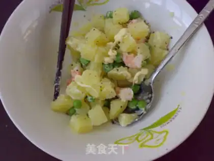 Make Potato shrimp salad step 5