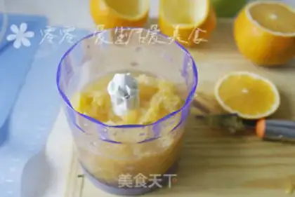 Make Milk, orange juice, jelly step 1