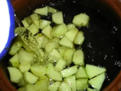 Make Peach gel apple step 7