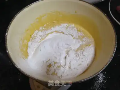 Make Red sugar ricin cake step 3
