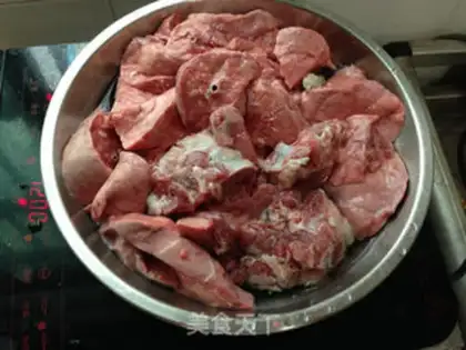 Make Olive stew pig lungs step 2