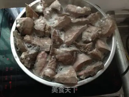 Make Olive stew pig lungs step 3