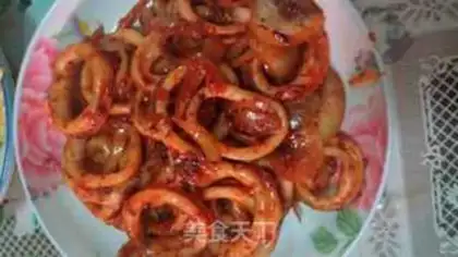 Make Garlic squid rings step 1