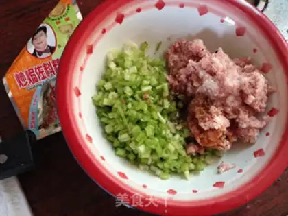 Make Celery dumplings step 8