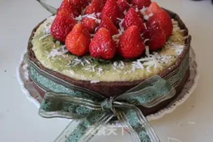 Make A tea cheesecake step 18